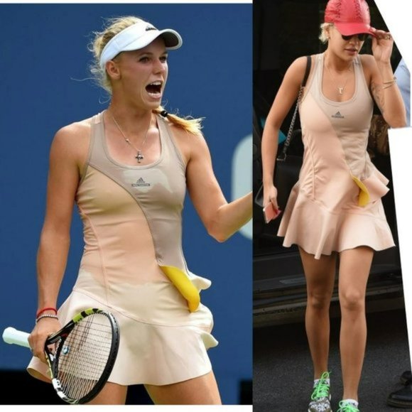 Nwt ADIDAS Stella McCartney Tennis Dress w/ Bra skirt XS - Picture 1 of 15